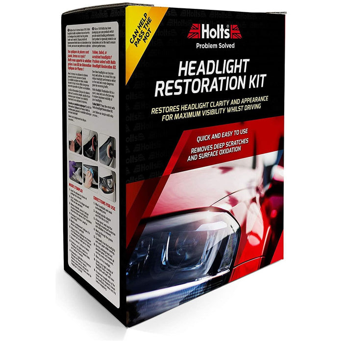 Holts Car Headlight Restoration Kit Restore Clarity & Appearance MOT HREP0031A