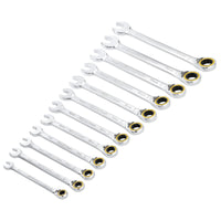 Draper Expert HI-TORQ® Metric Reversible Ratchet Combination Spanner Set (12