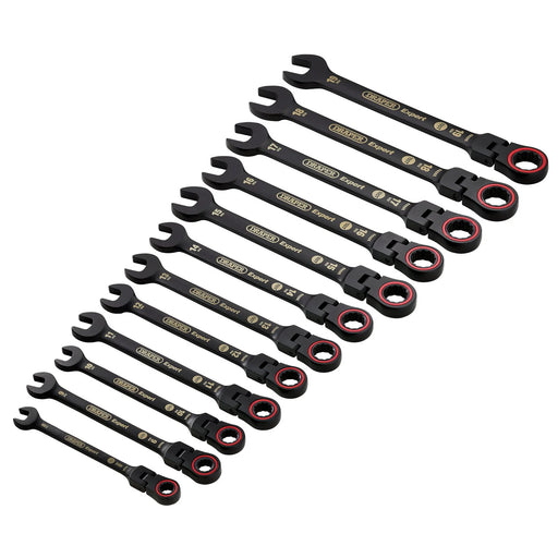 Draper Expert HI-TORQ® Metric Flexible Head Ratchet Combination Spanner - image 1