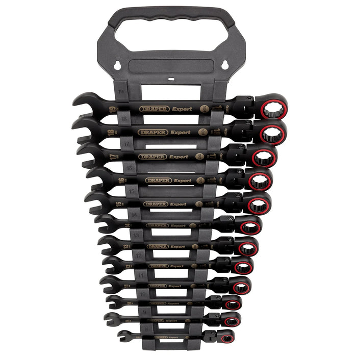 Draper Expert HI-TORQ® Metric Flexible Head Ratchet Combination Spanner