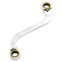 Draper Expert HI-TORQ® Double Ring Ratchet S-Shape Spanner, 15 x 17mm - 8243RMM