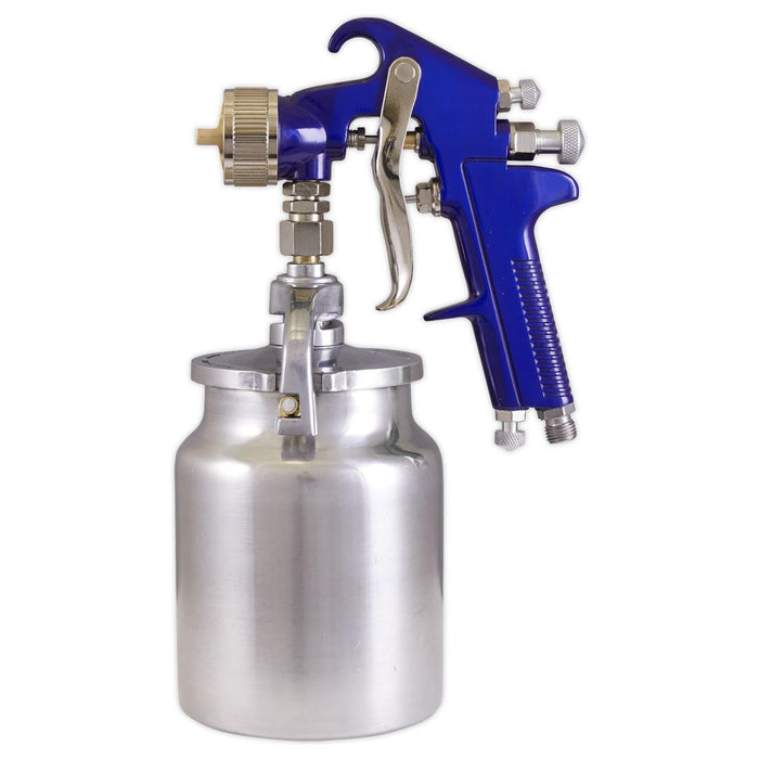 Sealey Suction Feed Spray Gun 1.7mm Set-Up S717 Sealey - Town Tools 