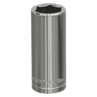 Sealey WallDrive Socket 18mm Deep 3/8"Sq Drive S0596