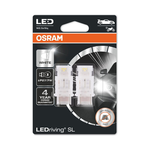 OSRAM LEDriving® SL, P27/7W, White 6000K, LED signal lamps, Off-road only Osram - Town Tools 