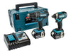 Makita DLX2131TJ Twin Pack 18V 2 x 5.0Ah Li-ion Makita - Town Tools