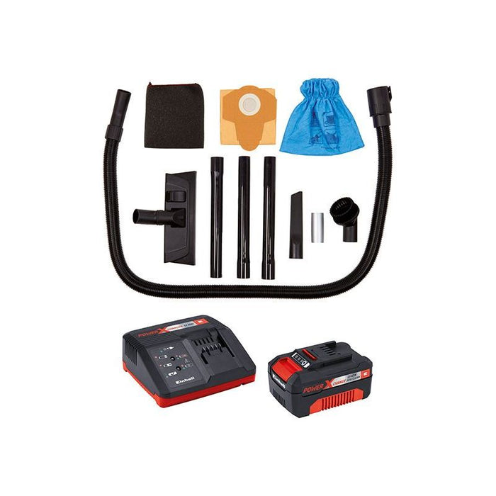Einhell TC-VC 18/20 Li Power X-Change Cordless Wet & Dry Vacuum 18V 1 x 3.0Ah Li-ion Einhell - Town Tools