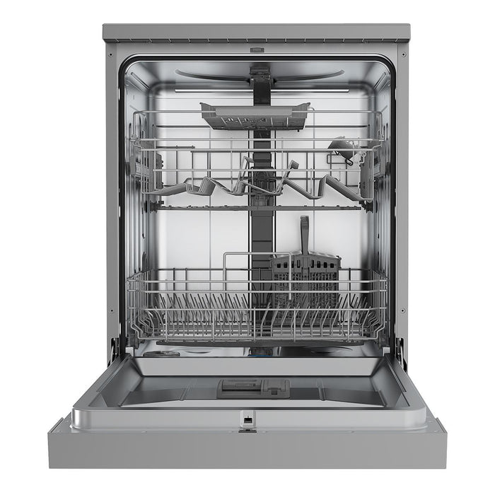 Baridi Regular Sized Freestanding Dishwasher 60cm Wide 14 Place Settings Silver Baridi - Town Tools 