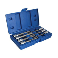 Bluespot Tools 3/8in Drive Extra Long Spline Socket Bit Set, 7 Piece
