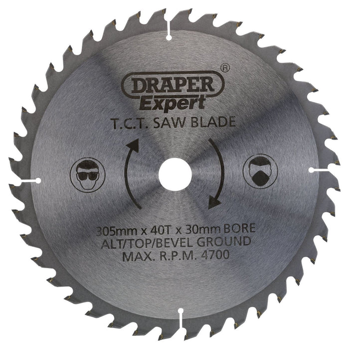 Draper TCT Saw Blade, 305 x 30mm, 40T 38150 Draper - Town Tools 