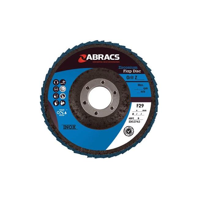 Connect Abracs Zirconium Flap Discs 100mm x P40 5pc 32079 Tool Connection - Town Tools 