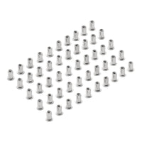 Draper Zinc Plated Threaded Insert Rivet Nuts, (Pack of 50) 0.7-1.5mm