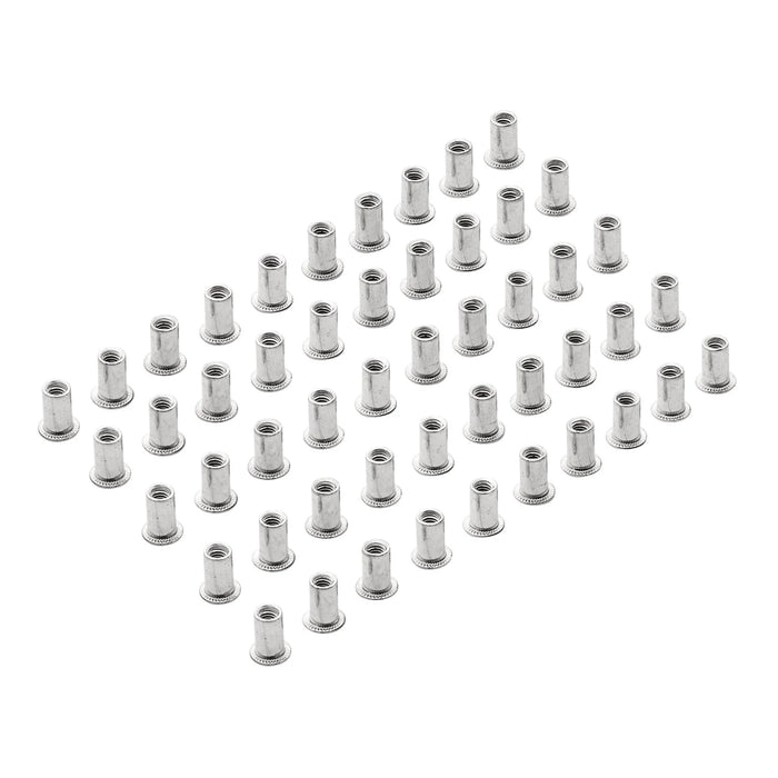 Draper Zinc Plated Threaded Insert Rivet Nuts, (Pack of 50) 0.7-1.5mm