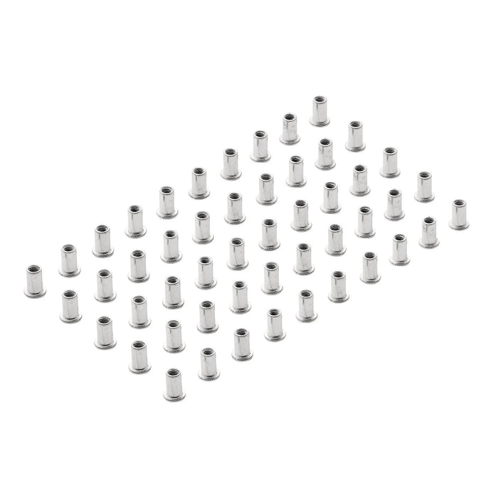 Draper Zinc Plated Threaded Insert Rivet Nuts, (Pack of 50) 0.7-1.5mm