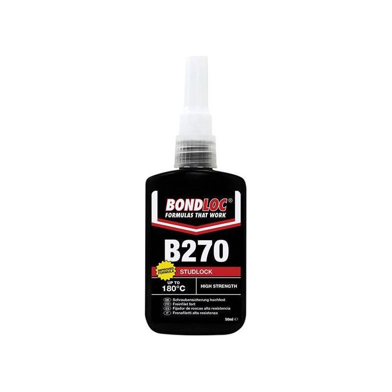Bondloc B270 Studlock High Strength Threadlocker 50ml Bondloc - Town Tools