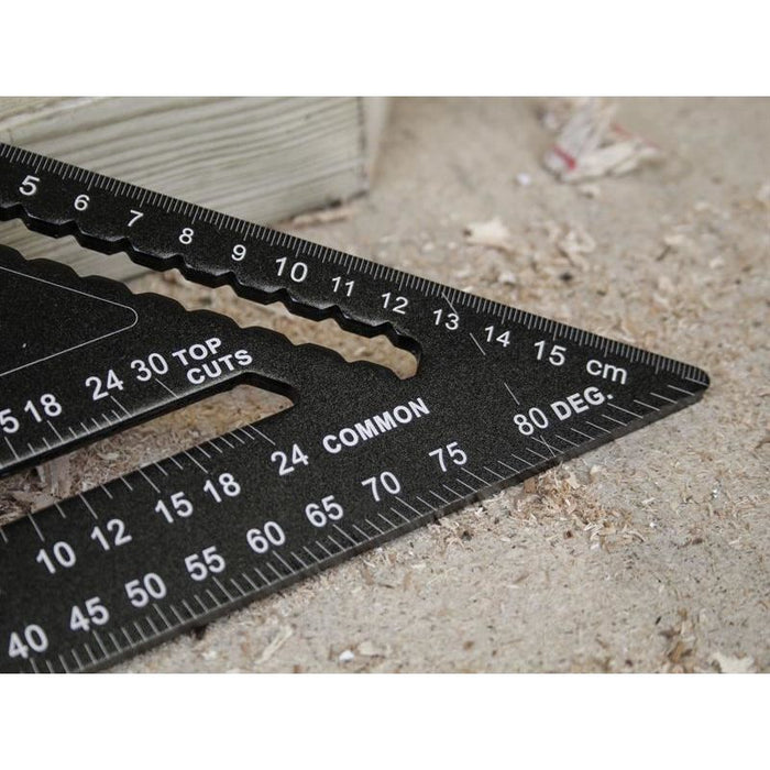 Faithfull Prestige Quick Square Black Aluminium 178mm (7in) Faithfull - Town Tools