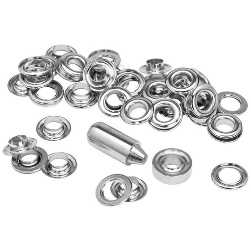 Rapid Eyelets 12 x 23mm (25) + Metal 2 Piece Anvil Rapid - Town Tools