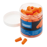 Draper Disposable Ear Plugs (Jar of 50 Pairs) - EP50/B