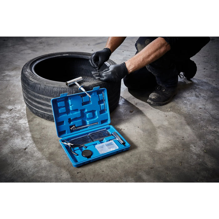 Draper Tyre Puncture Repair Kit for Tubeless Off Road Vehicles (65 Piece)