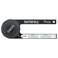 Faithfull Prestige Mitre Saw Protractor Black Aluminium