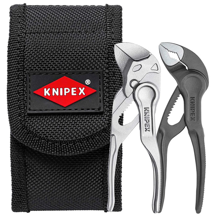 KNIPEX 00 20 72 V04 XS Mini Pliers Set in Belt Pouch, 2 Part - 00 20 72 V04 XS