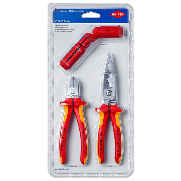 KNIPEX 00 31 30 BK V01 Electrical Installations Set - 00 31 30 BK V01