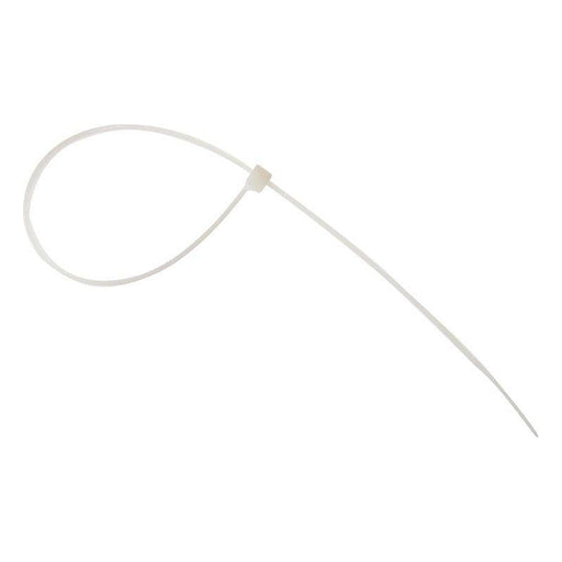 Forgefix Cable Tie Natural/Clear 4.8 x 300mm (Bag 100) ForgeFix - Town Tools