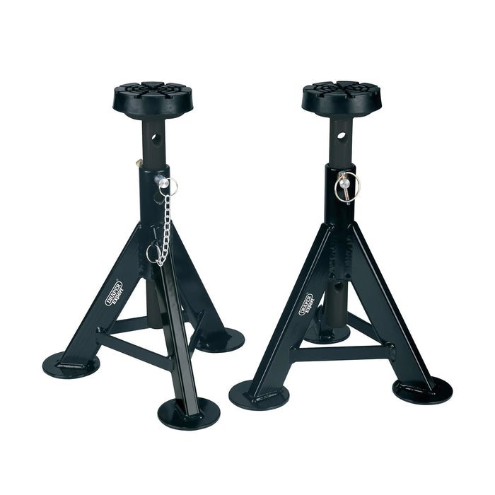 Draper Expert Axle Stands, 3 Tonne, Black (Pair) - AS3000EB