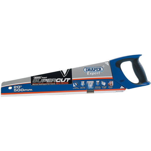 Draper Supercut Soft Grip Hardpoint Handsaw, 500mm/20", 11tpi/12ppi 49288 Draper - Town Tools 