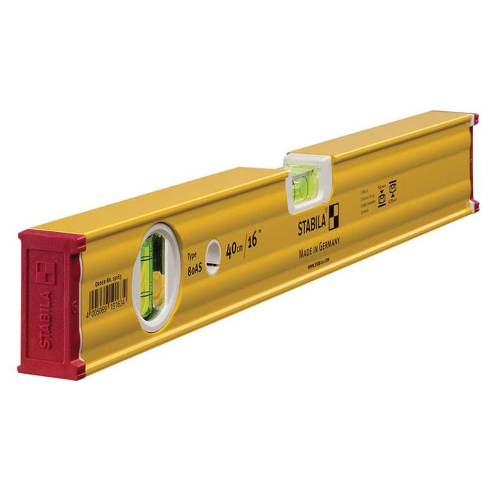 Stabila 80 AS Spirit Level 2 Vial 19163 40cm Stabila - Town Tools