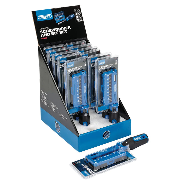 Draper Screwdriver and Bit Set (19 Piece) - SBS19