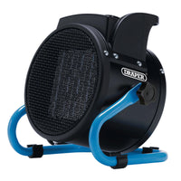 Draper 230V PTC Electric Space Heater, 2kW, 6824 BTU - ESH2000PTC/B