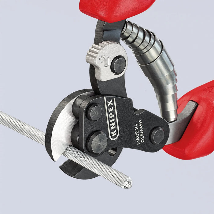 KNIPEX 95 62 160 SB Wire Rope Cutter for High-Strength Wire Rope, 160mm