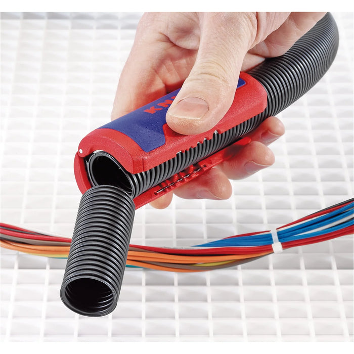 KNIPEX 90 22 02 SB TwistCut® Corrugated Pipe Cutter, 100mm - 90 22 02 SB