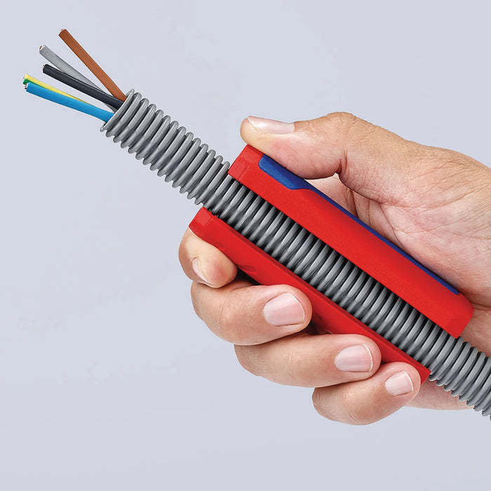 KNIPEX 90 22 02 SB TwistCut® Corrugated Pipe Cutter, 100mm - 90 22 02 SB