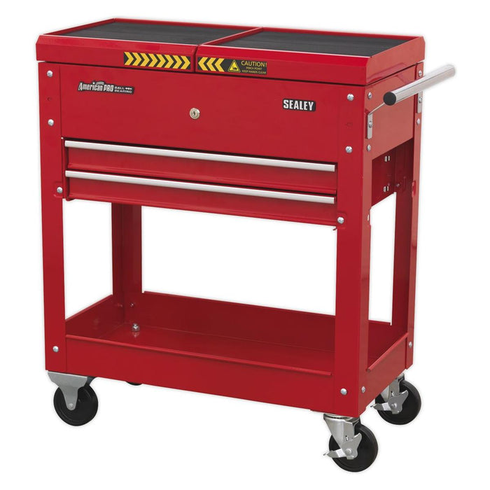 Sealey Mobile Tool & Parts Trolley Red AP705M Sealey - Town Tools 