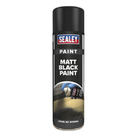 Sealey Black Matt Paint 500ml SCS026S