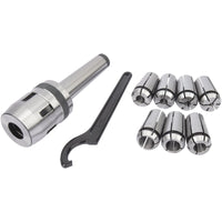 Draper Mill Chuck Set, MT3 - M12 Diameter, 4 - 16mm - MILL-10037