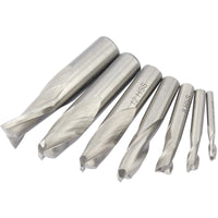 Draper HSS End Mill Set Dia. Two Flute, 4 - 16mm - MILL-10045