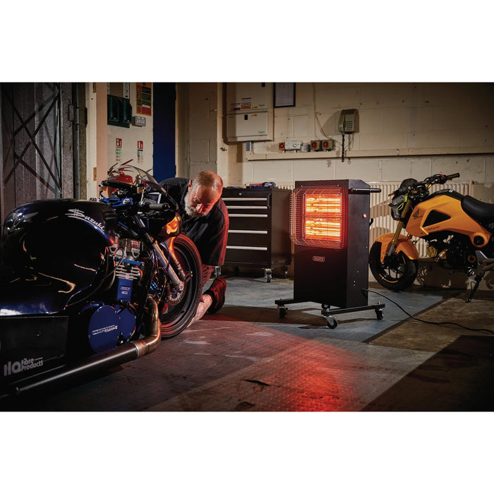 Draper 230V Infrared Cabinet Heater, 2.8kW, 9553 BTU - IRH2800