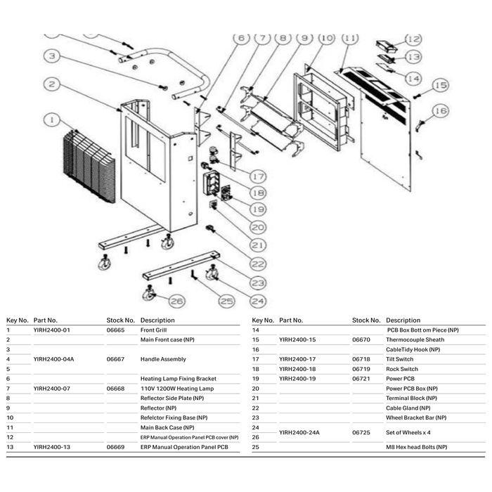 Draper Rocker Switch RK1-01 T100/55