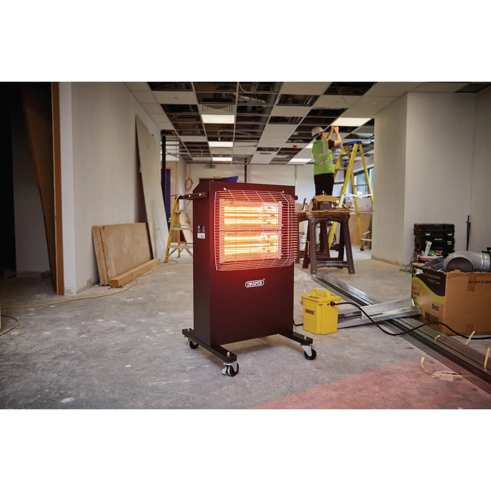 Draper 110V Infrared Cabinet Heater, 2.4kW, 8188 BTU - IRH2400