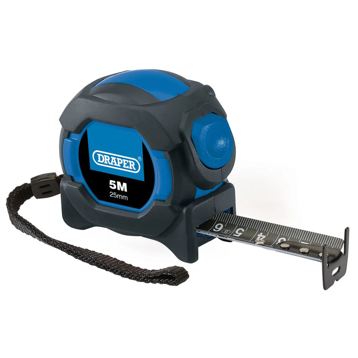 Draper Auto Lock Measuring Tape, 5m/16ft x 25mm - AMTBB/12