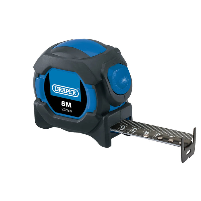 Draper Auto Lock Measuring Tape, 5m/16ft x 25mm - AMTBB/12