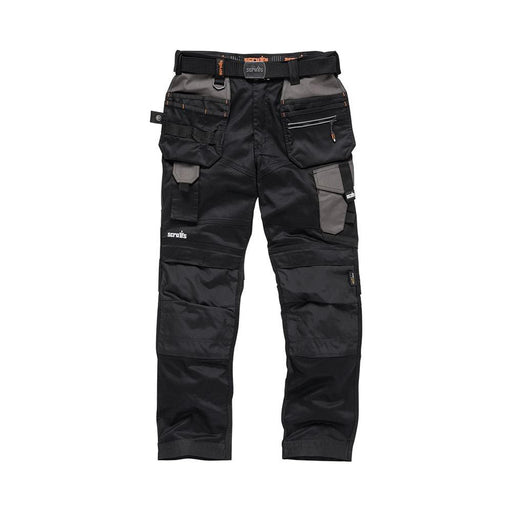 Scruffs Pro Flex Holster Trousers Black 40R Scruffs - Town Tools 