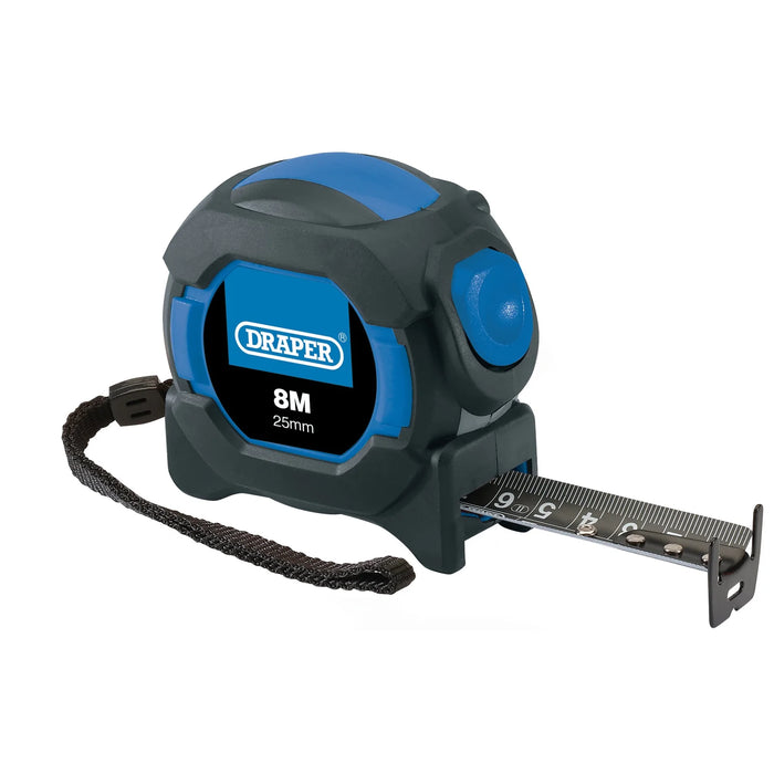 Draper Auto Lock Measuring Tape, 8m/26ft x 25mm - AMTBB/12