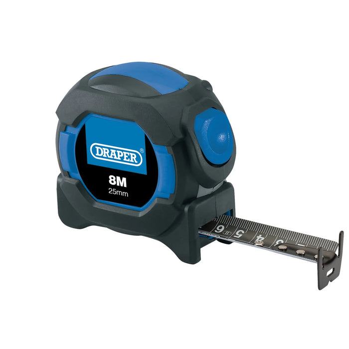 Draper Auto Lock Measuring Tape, 8m/26ft x 25mm - AMTBB/12