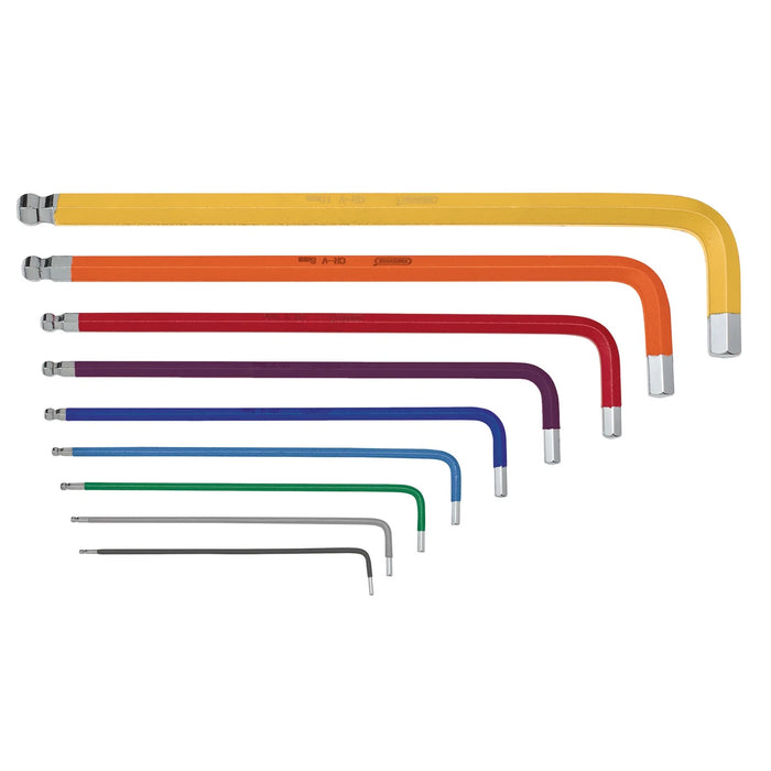 Draper TX-STAR® Security & Hex Metric Long Arm Key Set, Colour Coded (2 x 9