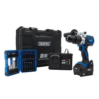 D20 20V Brushless Combi Drill Kit & Draper Expert Impact