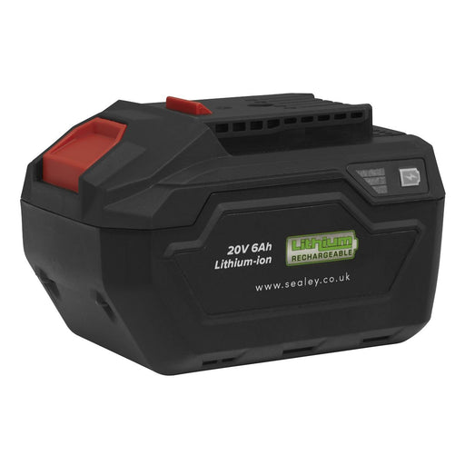 Sealey SV20 Series Power Tool Battery 20V 6Ah CP20VBP6 Sealey - Town Tools 