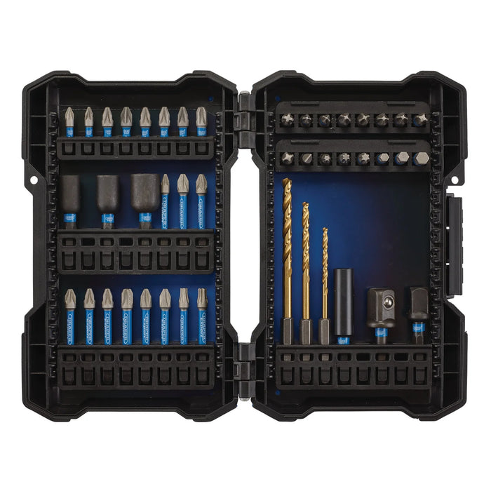 Draper Expert Impact Screwdriver Bit Set, 1/4" Hex (44 Piece) - IMBH44B